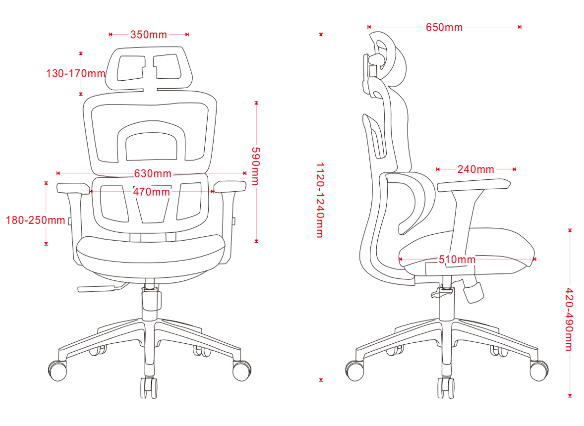 TS FURNITURE Ergonomic Chair ERGOWAVE-V1 Ergonomic Office Chair in Australia
