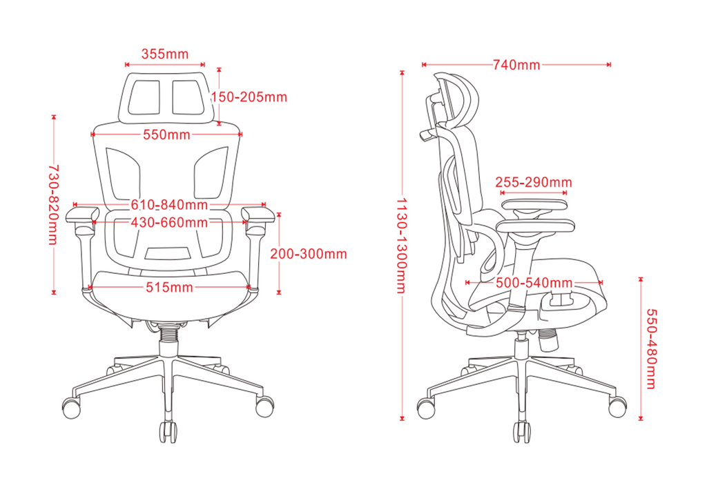 TS FURNITURE Ergonomic Chair ERGOWAVE-S1 Ergonomic Office Chair in Australia